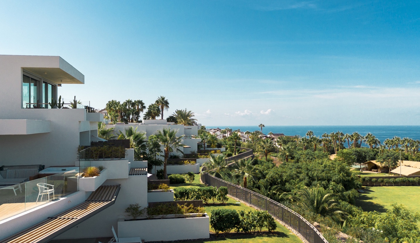 Los Jardines de Abama — wille z widokiem na ocean