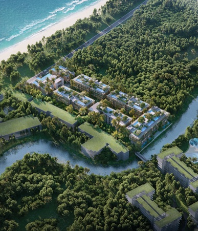 Wizualizacja osiedla Gardens of Eden wśród zieleni na Phuket