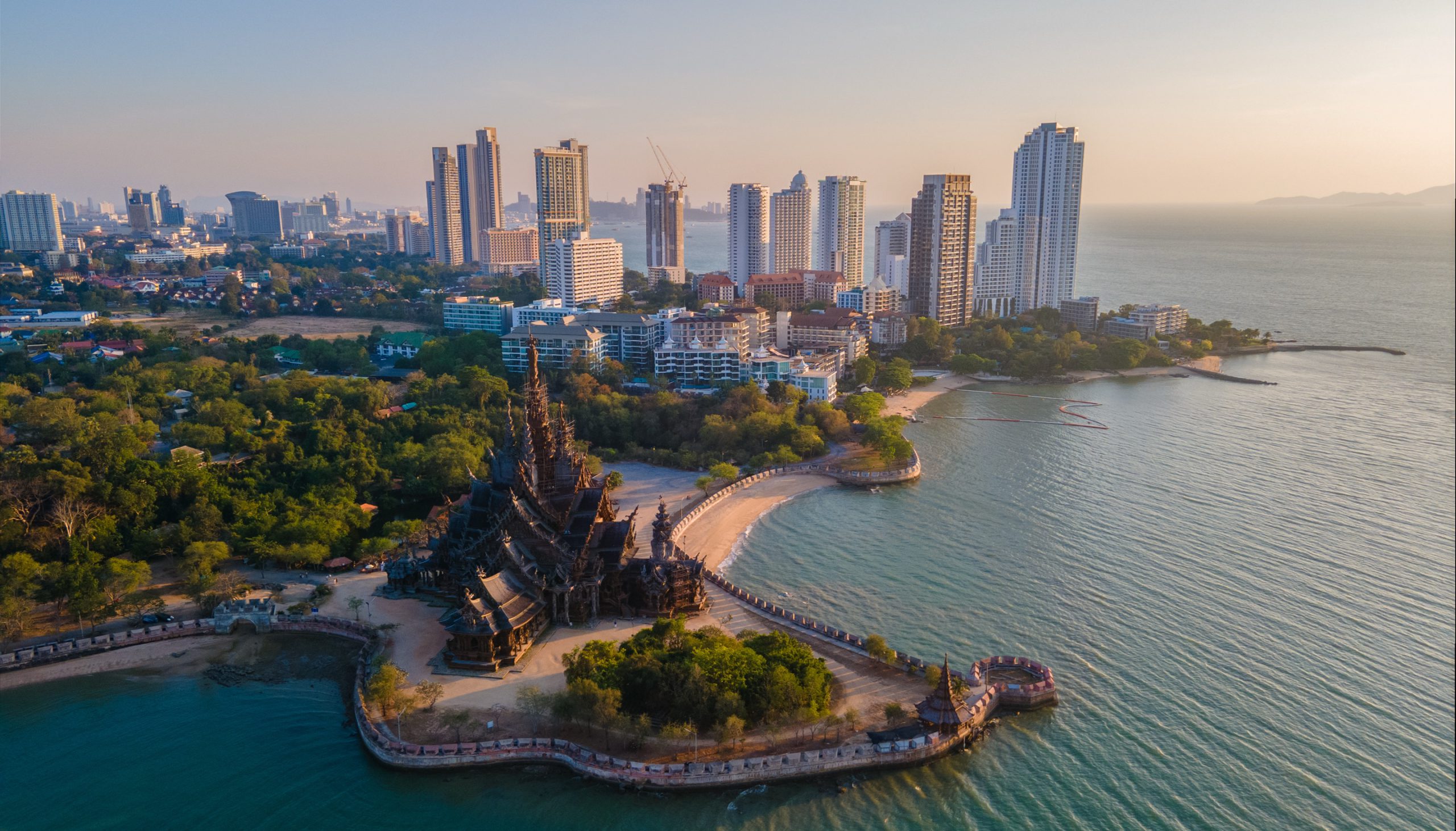Wybrzeże Phuket z lotu ptaka